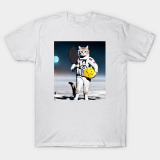 Pickleball space cat T-Shirt